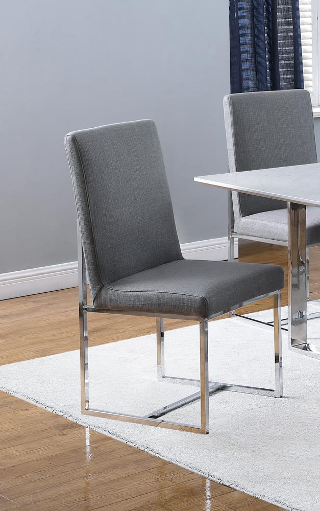 Mackinnon - Upholstered Side Chair - Gray-Washburn's Home Furnishings