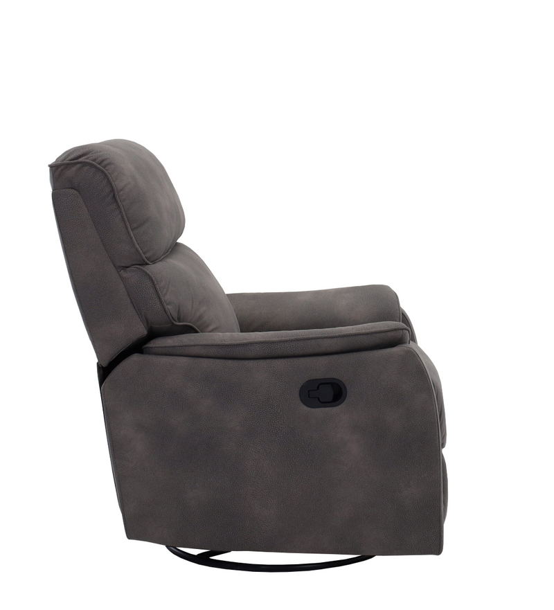 Manwah Swivel Glider Recliner in Mineral-Washburn's Home Furnishings