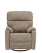 Manwah Swivel Glider Recliner in Stone.-Washburn's Home Furnishings