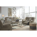 Mccade - Cobblestone - Dbl Rec Loveseat W/console-Washburn's Home Furnishings