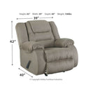 Mccade - Cobblestone - Rocker Recliner-Washburn's Home Furnishings