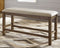 Moriville - Beige - Double Uph Bench (1/cn)-Washburn's Home Furnishings