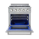 NXR 30-IN. Culinary Series Professional Style LP Gas and Electric Dual Fuel Range SS-Washburn's Home Furnishings