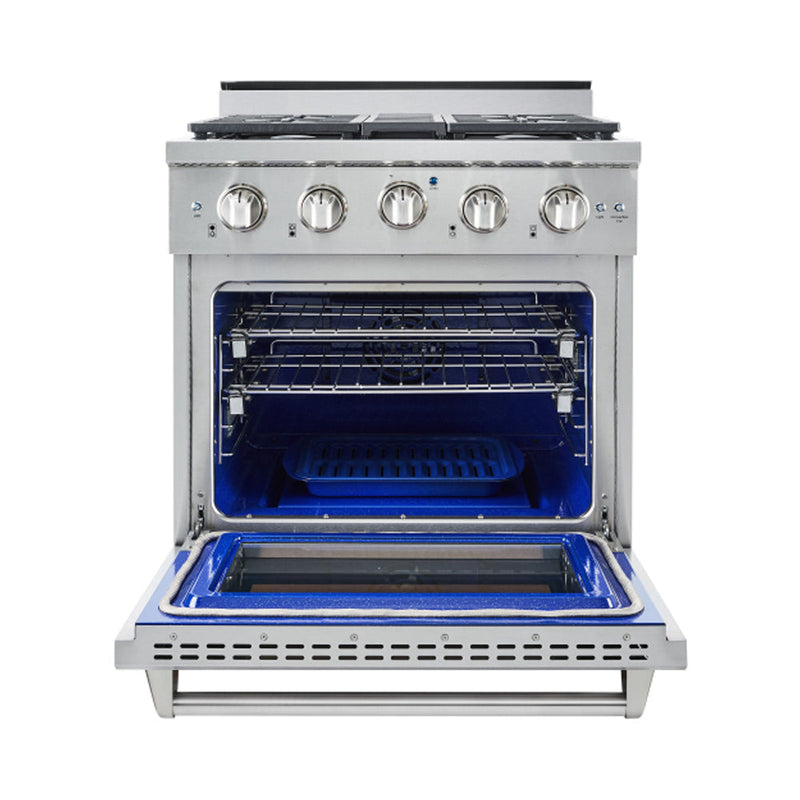 NXR 30-IN. Culinary Series Professional Style LP Gas and Electric Dual Fuel Range SS-Washburn's Home Furnishings