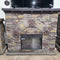 Polyfiber Faux Stone Electric Fireplace-Washburn's Home Furnishings