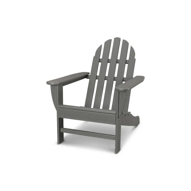 Polywood Classic Adirondack Chair in Slate Grey-Washburn's Home Furnishings