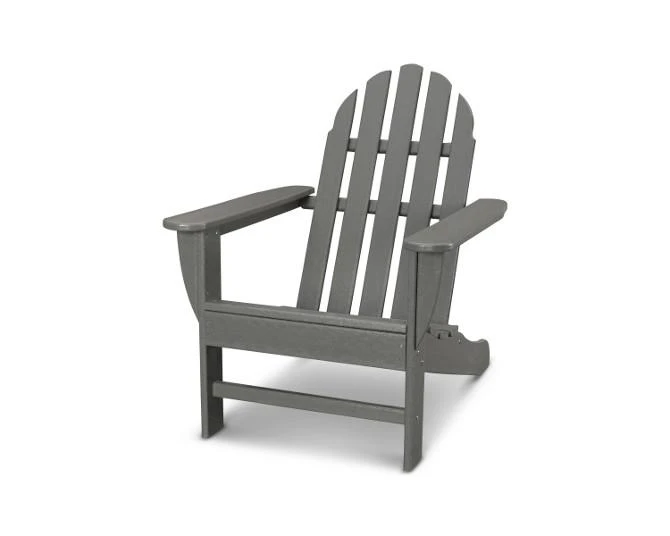 Polywood Classic Adirondack Chair in Slate Grey-Washburn's Home Furnishings