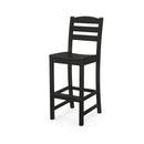 Polywood La Casa Café Bar Side Chair - Black-Washburn's Home Furnishings