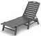 Polywood Nautical Armless Chaise in Slate Grey-Washburn's Home Furnishings