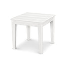 Polywood Newport 18" End Table in White-Washburn's Home Furnishings