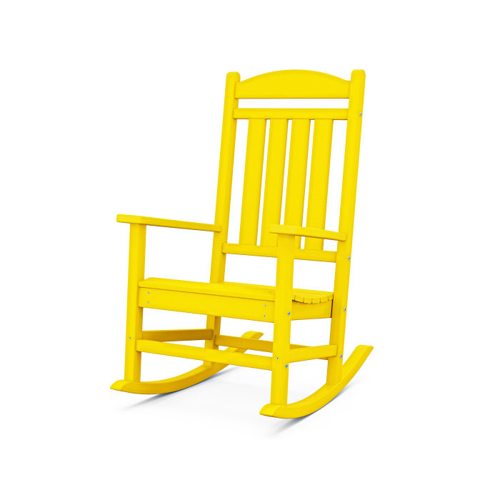 Polywood Presidential Rocking Chair in Lemon-Washburn's Home Furnishings