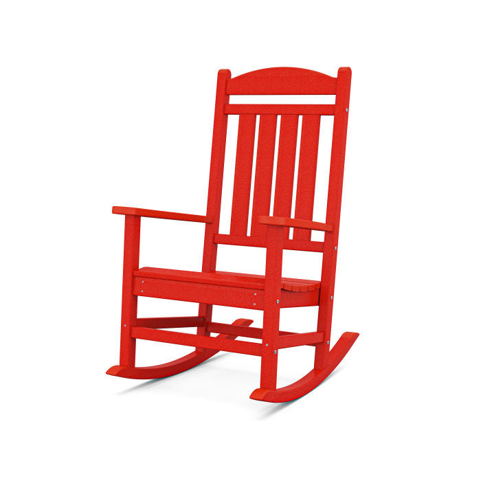 Polywood Presidential Rocking Chair in Sunset Red-Washburn's Home Furnishings