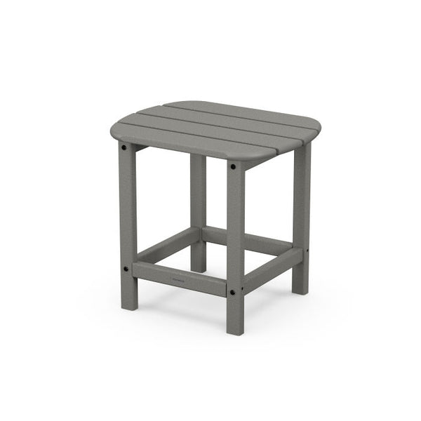 Polywood South Beach 18" Side Table in Slate Grey-Washburn's Home Furnishings