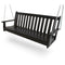 Polywood 60" Black Swing with Chain Kit-Washburn's Home Furnishings