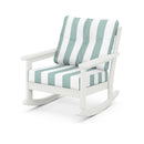 Polywood Vineyard Deep Seating Rocking Chair Frame in Vintage White-Washburn's Home Furnishings