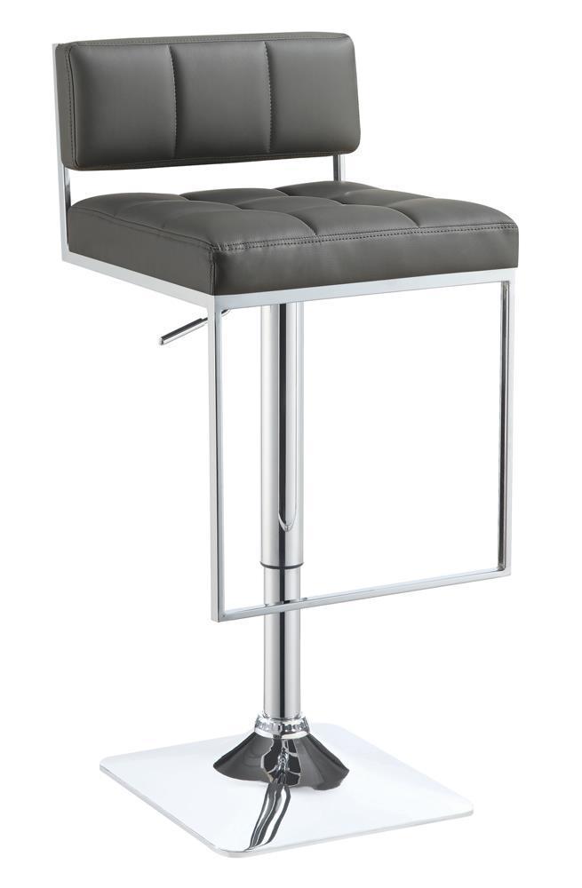 Rec Room/bar Stools: Height Adjustable - Adjustable Bar Stool - Grey-Washburn's Home Furnishings