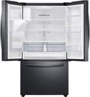 Samsung 27 CuFt French Door Refrigerator w/Fingerprint Resistant Black Stainless Finish-Washburn's Home Furnishings