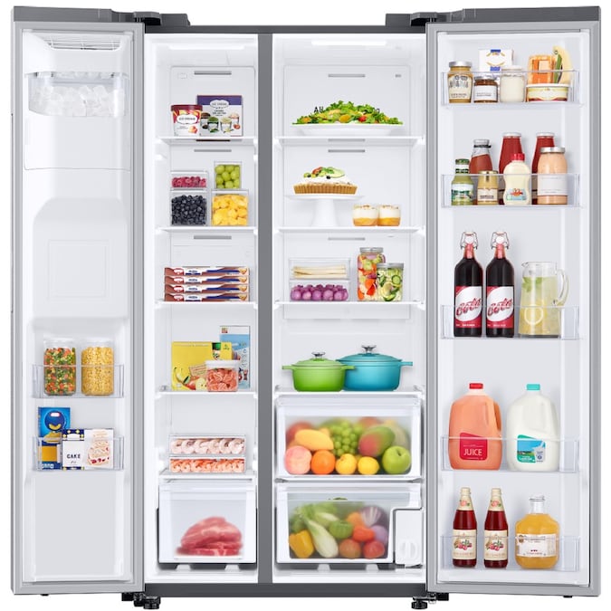 Samsung 27.4cf Side-by-Side Refrigerator-Washburn's Home Furnishings