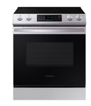 Samsung 6.3 cu. ft. Smart Slide-in Electric Range with Air Fry & Convection in Stainless Steel-Washburn's Home Furnishings