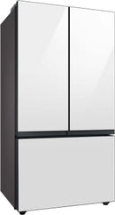 Samsung Bespoke 3-Door French Door Refrigerator 24 cu. ft. in White Glass with AutoFill Water Pitcher-Washburn's Home Furnishings