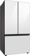 Samsung Bespoke 3-Door French Door Refrigerator 24 cu. ft. in White Glass with AutoFill Water Pitcher-Washburn's Home Furnishings