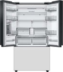 Samsung Bespoke 3-Door French Door Refrigerator 24 cu. ft. in White Glass with AutoFill Water Pitcher-Washburn's Home Furnishings