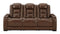 The Man-den - Mahogany - Pwr Rec Sofa With Adj Headrest-Washburn's Home Furnishings