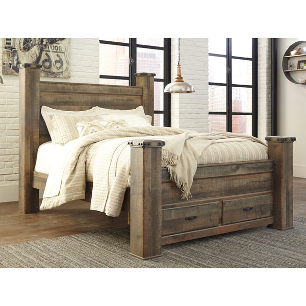 Trinell - Brown - Queen Footboard Storage Box-Washburn's Home Furnishings