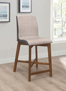 Upholstered Counter Height Stool - Pearl Silver-Washburn's Home Furnishings