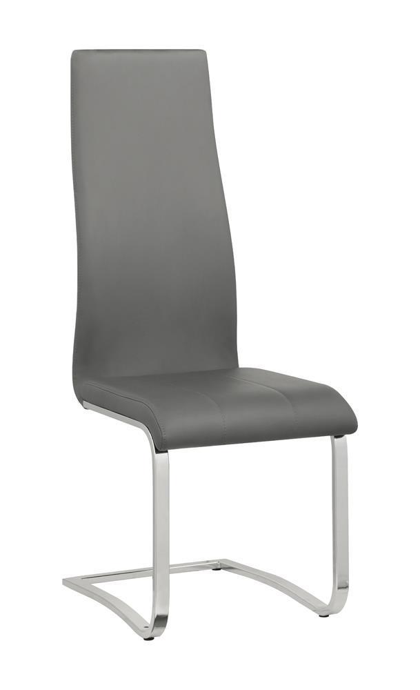 Upholstered High Back Side Chair - Gray-Washburn's Home Furnishings