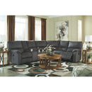 Urbino - Charcoal - Left Arm Facing Reclining Loveseat 3 Pc Sectional-Washburn's Home Furnishings