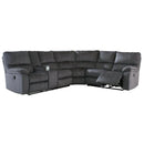 Urbino - Charcoal - Left Arm Facing Reclining Loveseat 3 Pc Sectional-Washburn's Home Furnishings