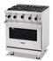 Viking 5 Series 30" Freestanding Gas Open Burner Professional Range - Stainless Steel-Washburn's Home Furnishings