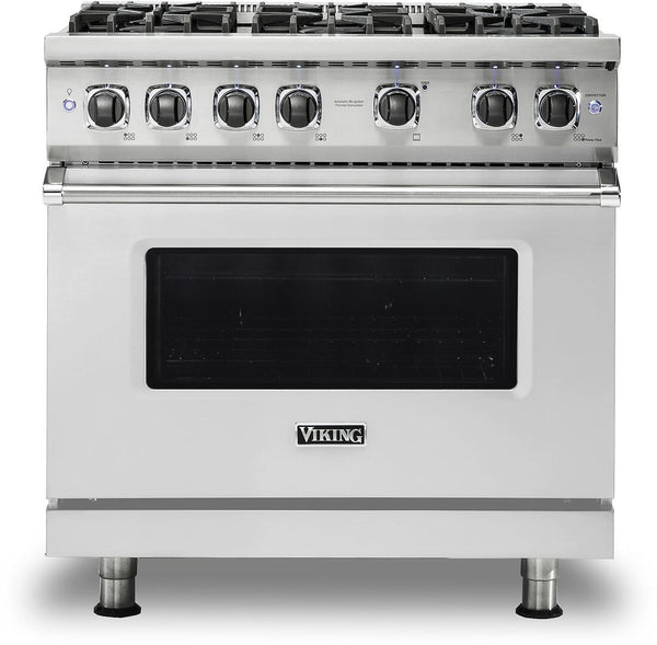 Viking Freestanding 5 Series 36" Professional Gas Range - Stainless Steel-Washburn's Home Furnishings