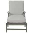 Visola - Gray - Chaise Lounge With Cushion-Washburn's Home Furnishings