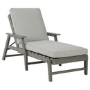 Visola - Gray - Chaise Lounge With Cushion-Washburn's Home Furnishings