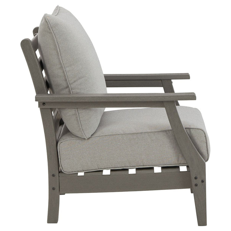 Visola - Gray - Lounge Chair W/cushion (2/cn)-Washburn's Home Furnishings