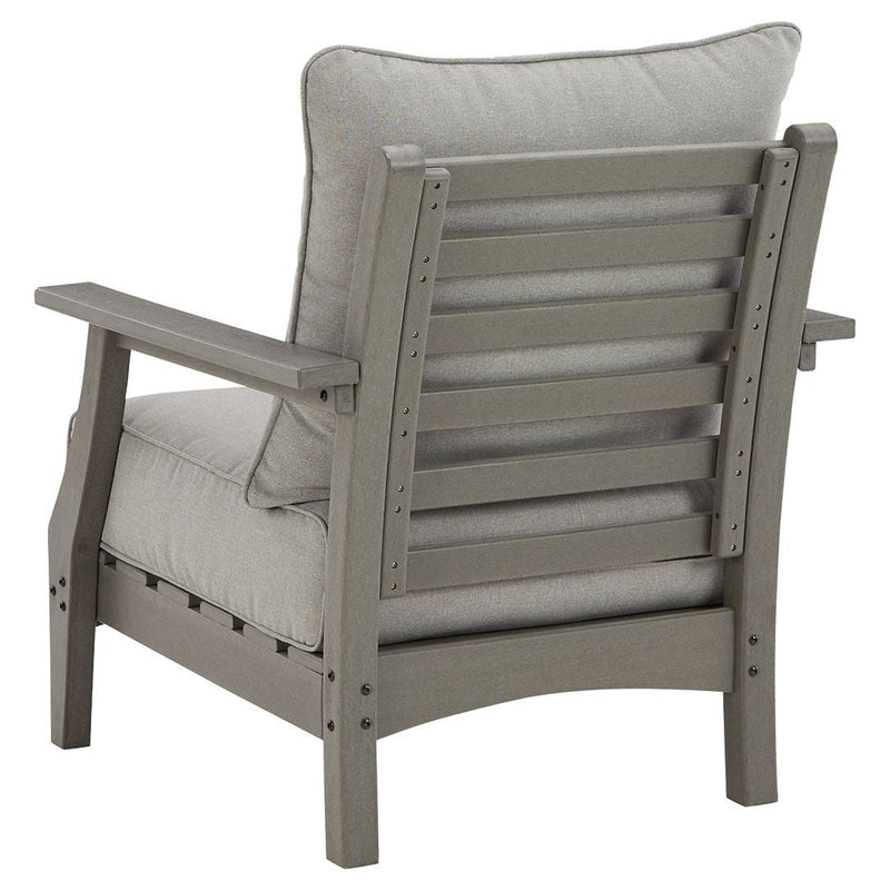 Visola - Gray - Lounge Chair W/cushion (2/cn)-Washburn's Home Furnishings