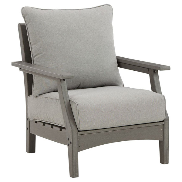 Visola - Gray - Lounge Chair W/cushion (2/cn)-Washburn's Home Furnishings