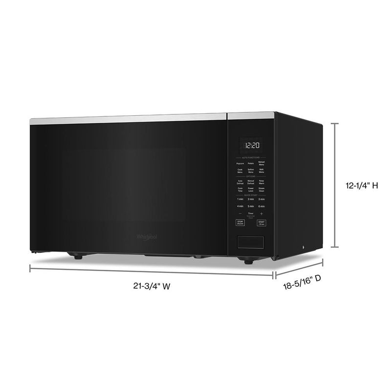 Whirlpool 1.6 cu. ft. Sensor Cooking Microwave - Fingerprint Resistant Stainless Steel-Washburn's Home Furnishings