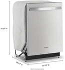 Whirlpool 24 in. Fingerprint Resistant Stainless Steel Top Control Dishwasher with 3rd Rack-Washburn's Home Furnishings