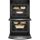 Whirlpool 30 Inch Double Electric Smart Wall Oven with 10.0 cu. ft. Fan Convection Ovens, Steam Clean, Air Fry, Frozen Bake™, Rapid Preheat, WiFi, and Star K: Fingerprint Resistant Stainless Steel-Washburn's Home Furnishings