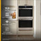 Whirlpool 30 Inch Double Electric Smart Wall Oven with 10.0 cu. ft. Fan Convection Ovens, Steam Clean, Air Fry, Frozen Bake™, Rapid Preheat, WiFi, and Star K: Fingerprint Resistant Stainless Steel-Washburn's Home Furnishings