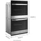 Whirlpool 30 Inch Double Electric Smart Wall Oven with 10.0 cu. ft. Fan Convection Ovens, Steam Clean, Air Fry, Frozen Bake™, Rapid Preheat, WiFi, and Star K: Fingerprint Resistant Stainless Steel-Washburn's Home Furnishings