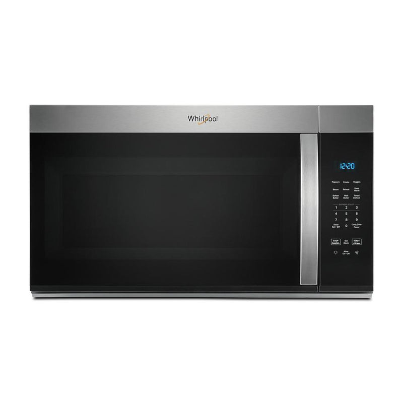 Whirlpool 30' W 1.7 cu. ft Over the range Microwave with 1000-Watts Cooking Power - Fingerprint Resistant Stainless Steel-Washburn's Home Furnishings