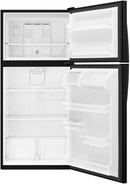 Whirlpool 30-inch Wide Top Freezer Refrigerator - 18 cu. ft. - Black-Washburn's Home Furnishings