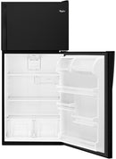 Whirlpool 30-inch Wide Top Freezer Refrigerator - 18 cu. ft. - Black-Washburn's Home Furnishings