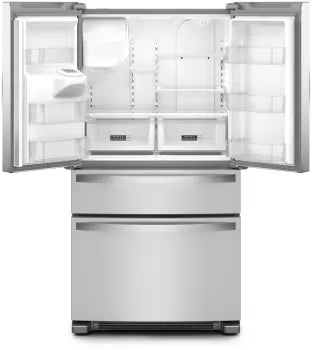 Whirlpool 36 in. 24.5 cu. ft. Standard Depth French Door Refrigerator in Fingerprint Resistant Stainless Steel-Washburn's Home Furnishings