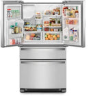 Whirlpool 36 in. 24.5 cu. ft. Standard Depth French Door Refrigerator in Fingerprint Resistant Stainless Steel-Washburn's Home Furnishings