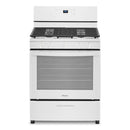 Whirlpool 5.1 Cu. Ft. Freestanding Gas Range with Edge to Edge Cooktop - White-Washburn's Home Furnishings